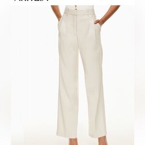 Aritzia Wilfred Effortless Pant Cream Women's Trousers